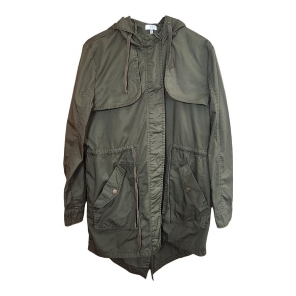Tobi The Difference Hooded Trench Anorak in Olive - Picture 6 of 13